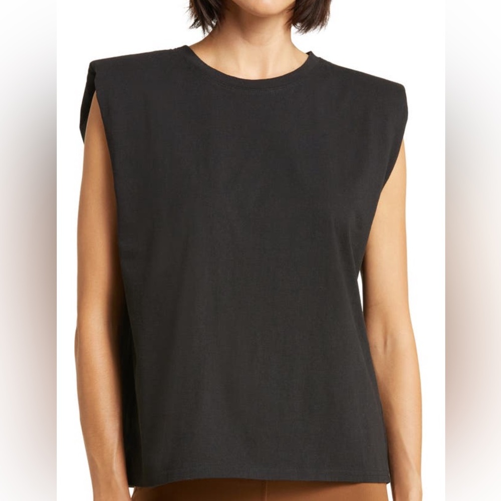 Alo Yoga Headliner Shoulder Pad Sleeveless Tee